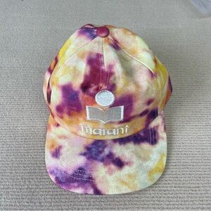 Isabel Marant Yellow & Purple Tie-Dye Baseball Cap